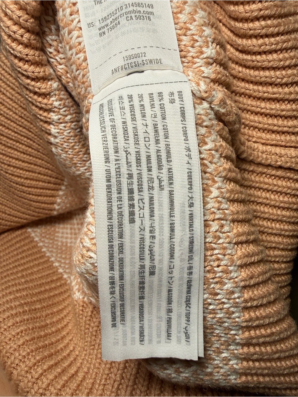Abercrombie & Fitch Sleeveless Houndstooth Knit Dress in Light Pink Size Small - Picture 7 of 11